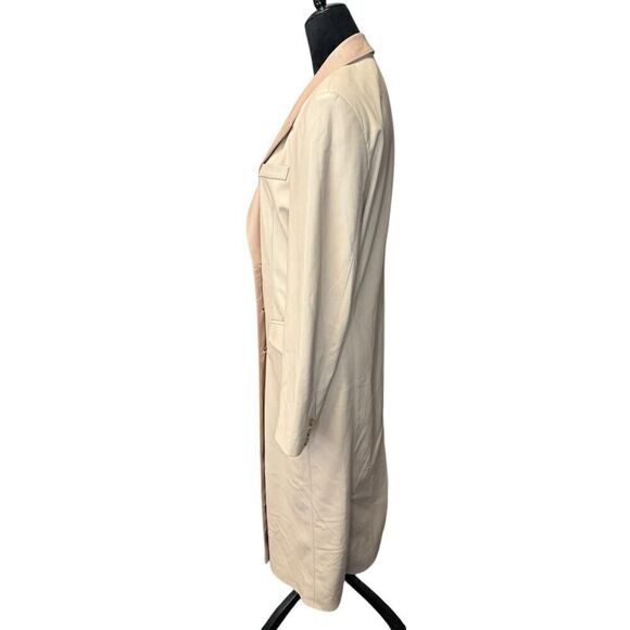 Nanushka Manila vegan leather trench coat Pink Small - Picture 9 of 16